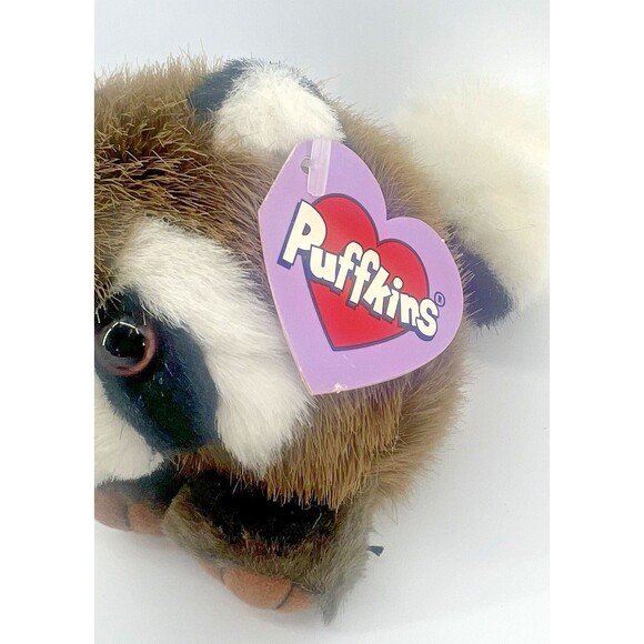 Puffkins Plush 1997 Bandit The Raccoon Collection W/Tag- Vintage 1994 - Picture 2 of 7